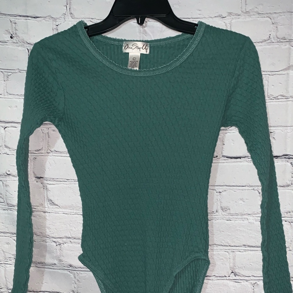 One Step Up Girl’s Long-Sleeve Cotton Bodysuit L